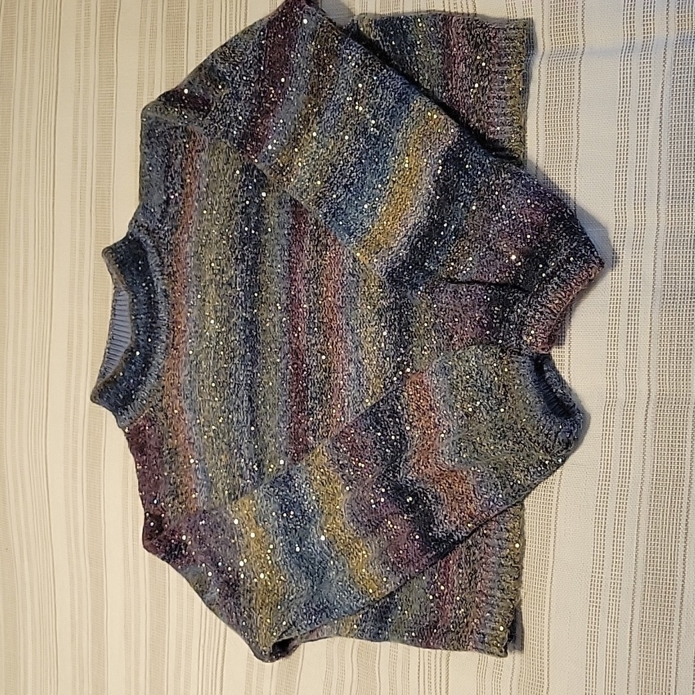 Banana Republic Sparkly Sequin Boxy Sweater | XL